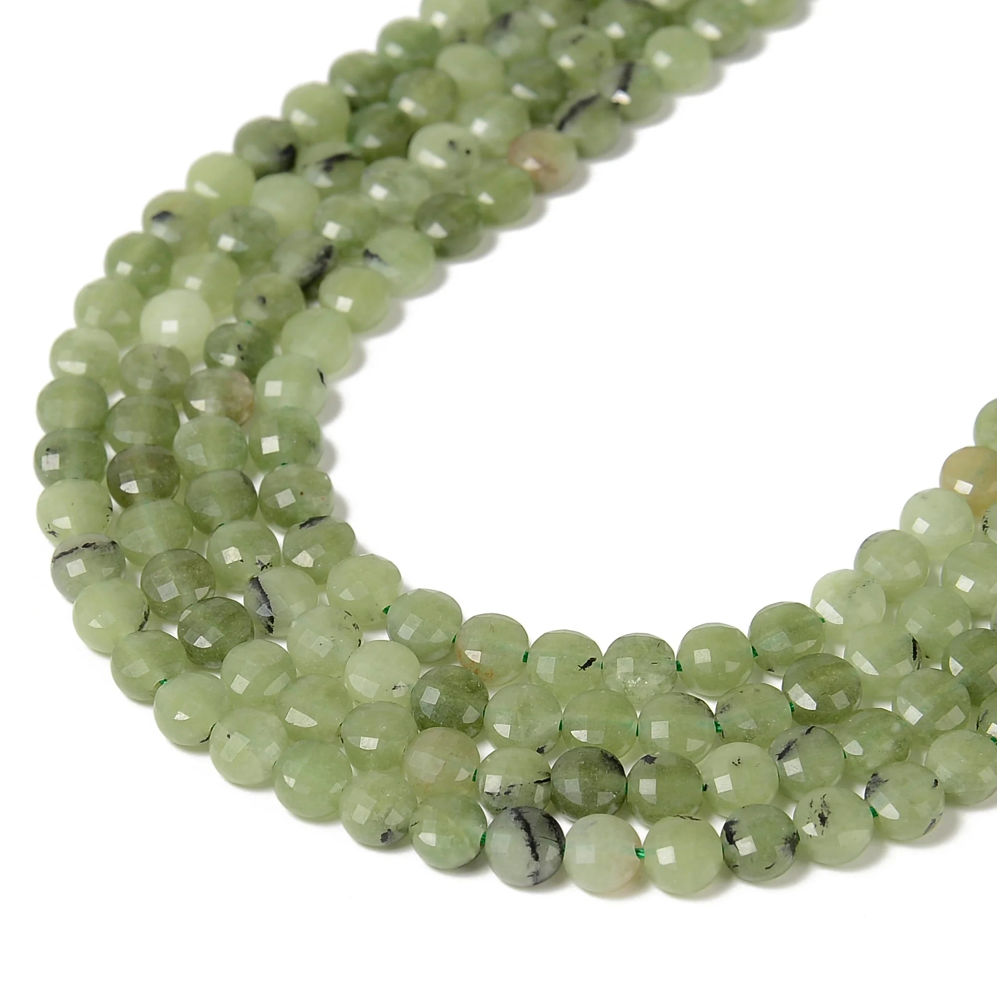 Amazonite Lavender Lepidolite Green Color Dyed Jade Sodalite Bead Strands Faceted Coin Beads for Jewelry Making 6mm 10mm Bulk