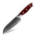 Grandsharp 5 Inch Santoku Knife 67 Layers Professional Japanese Damascus Steel Kitchen Chef Cutlery Knives Pakkawood Handle