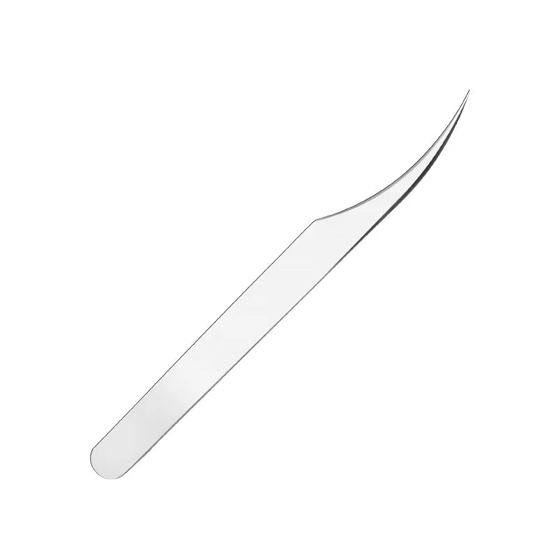 Top Grade Stainless Steel Lash Tweezers Precision Eyelash Extension Plucking Professional Fine Point Tweezers for Eyebrow Use