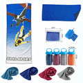 Custom Full Color Printing Outdoor Sports Towel Quick Dry  Microfiber Cooling Towel