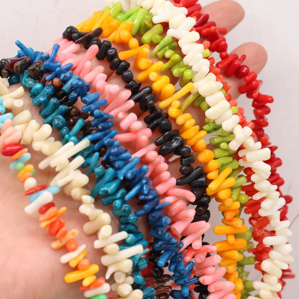 Irregular Beaded Sea Bamboo Twigs DIY Accessories Semi-finished Coral Beads Wholesale