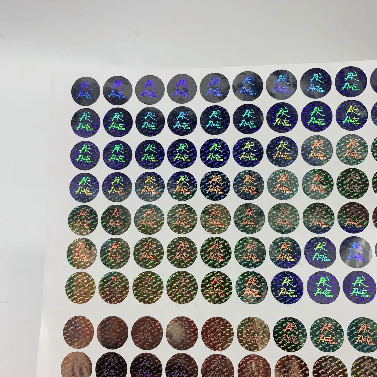 Custom Anti-Counterfeiting Label Trademark Sticker Holographic Adhesive Trademark