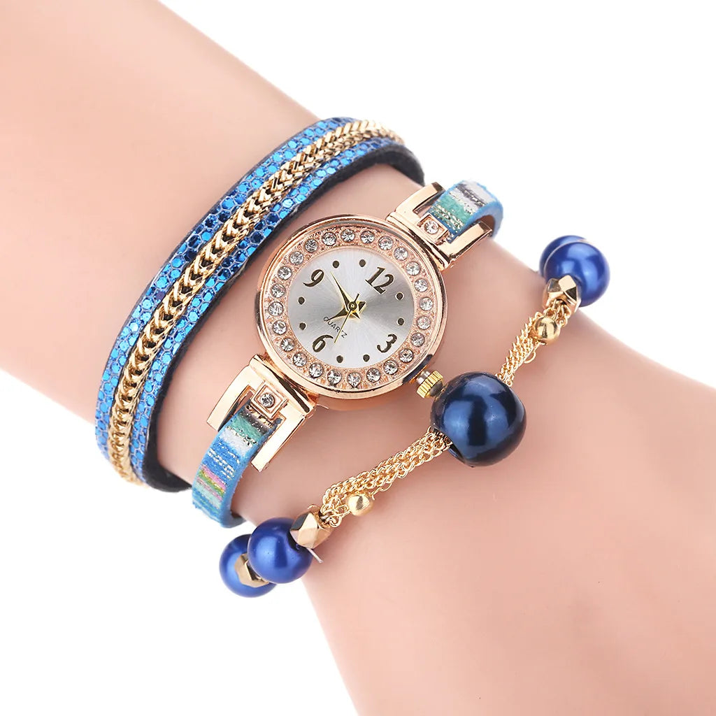 Relogio Bracelet Watches Women Wrap Around Fashion Bracelet Fashion Dress Ladies Womans Wrist Watch Relojes Mujer Clock for Gift