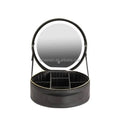 New Smart LED Cosmetic Case with Mirror Cosmetic Bag Large Capacity Fashion Portable Storage Bag Travel Makeup Bags