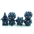 Wholesale 7 Pcs Polyhedral Dragon Scale Metallic D&D Metal Dice Zinc Alloy Die for Dungeons & Dragons Game