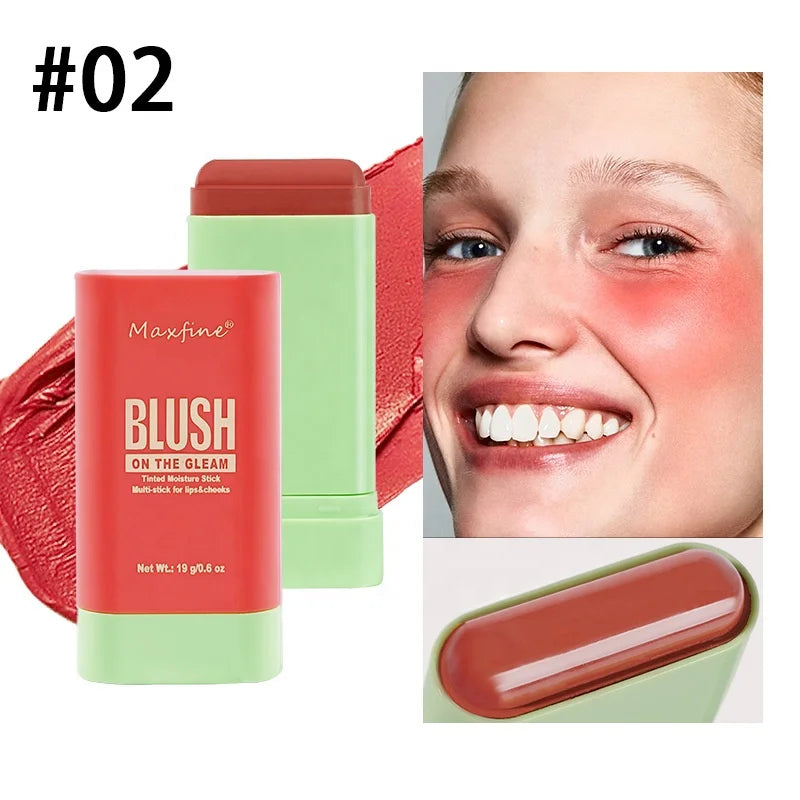 Hot Selling 3 in 1 Matte Blusher Stick Portable and Long Lasting Mineral and Chemical Face Makeup Sweat-Proof for Everyday Use