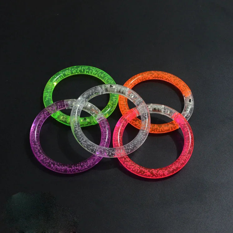 2022popular Acrylic Light LED Bracelet Flashing Multicolor Changing for Party