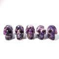 HY China Hand Carved 2 Inch Natural Amethyst Crystal Skulls Sculpture for Sale or Decoration Crafts