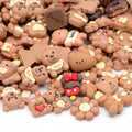 JUNAO Mini 3D Charm Craft Cartoon Resin Cabochon Flatback Mixed Resin Accessories for Phone Case Decoration