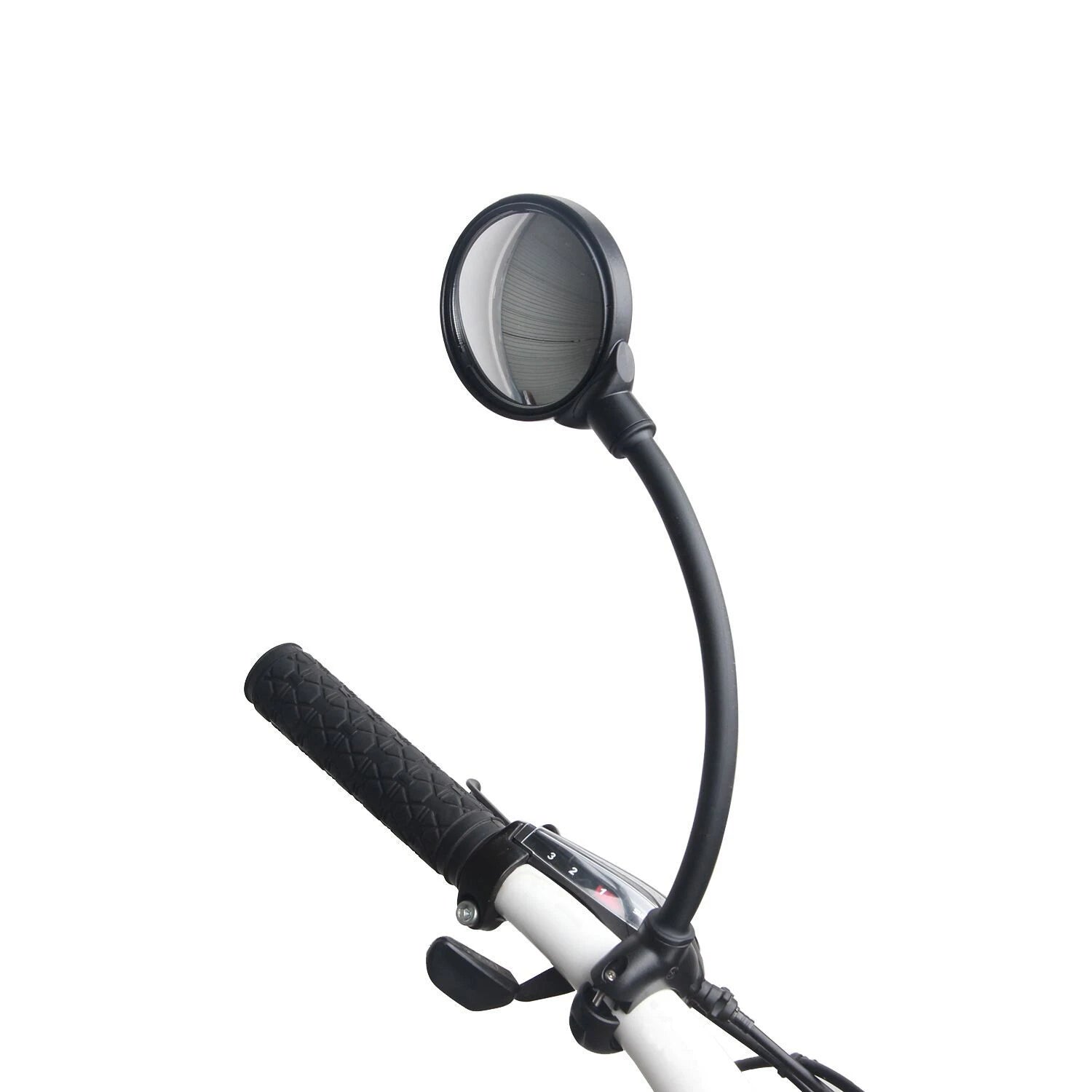 2pcs Rearview Safety Bike Mirror with 360 Degree Rotation Adjustable for Handlebars for Cruisers and BMX Motorcycle Riding