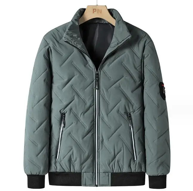 Wholesale Men Fashion Custom Design Winter Cotton Jacket Warm Stand Collar Outdoor Padding Jacket