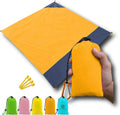Woqi Mini Small Polyester Ripstop Portable Foldable Pocket Picnic Beach Blanket for Camping
