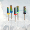 Wholesale Popular Hot Selling Carbide Nail Bits Rainbow Long Shank Nail Drill Bit Made in a Factory in YAQIN Nail Bit Drill