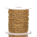 Stainless Steel 4mm Wide Woven Thick Chains for DIY Jewelry Making Hip Hop Necklace Bracelet Accessory Components