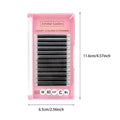 Dark Matte Lashes Tray Soft Model Natural Eyelash Korean PBT Fiber W Shape 3D 4D 5D 6D Volume Fan Eyelash Extensions