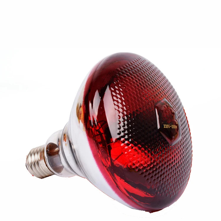 New 150W 200W 250W Waterproof Infrared Heat Lamp Red Pitted Breeding Bulb for Livestock Farm Use