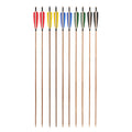 Archery Bamboo Arrows Hunting Traditional/recurve Bow Accessories 5 Inch Turkey Feather Bamboo Arrows