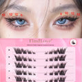 Pre Bonded Press on DIY Lashes No Glue Needed Self Adhesive Cluster Lash Self Adhesive Lashes
