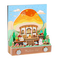 2025 New Products 3D Notes Paper Cube Creative Children Gift Mushroom Style Weekly Calendar 2025 With Gift Box