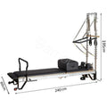 Easy Move Aluminum Reformer Tower Infinity Foot Bar Sitting Box Jump Board Classic Aluminum Reformer  Half Trapeze