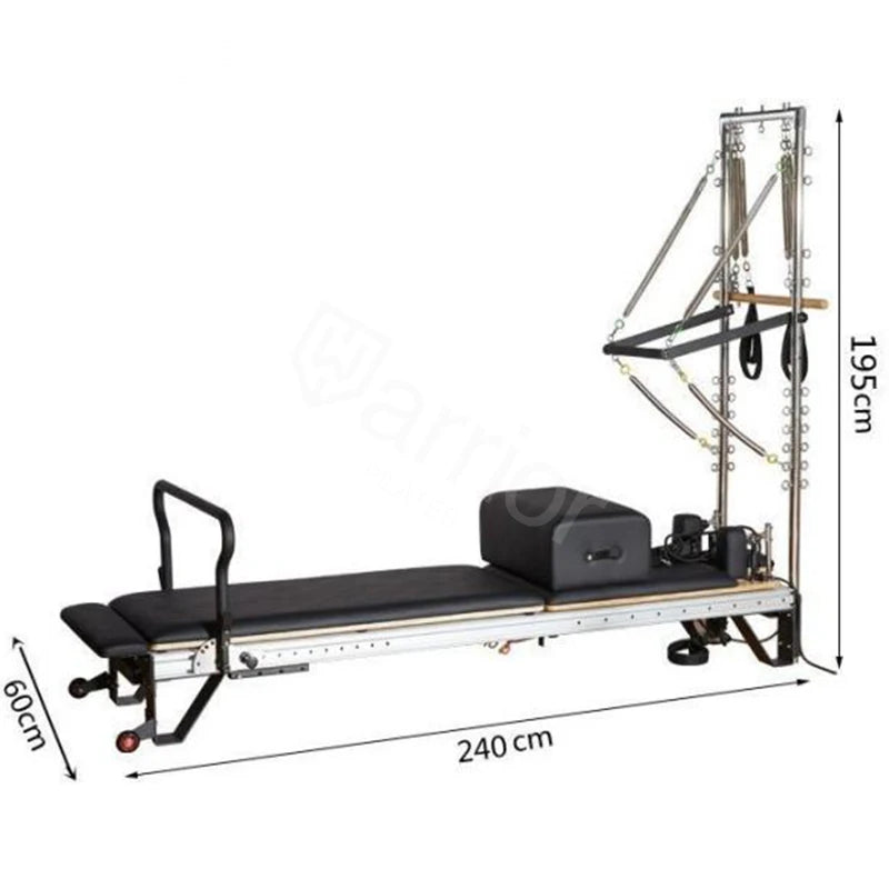 Easy Move Aluminum Reformer Tower Infinity Foot Bar Sitting Box Jump Board Classic Aluminum Reformer  Half Trapeze
