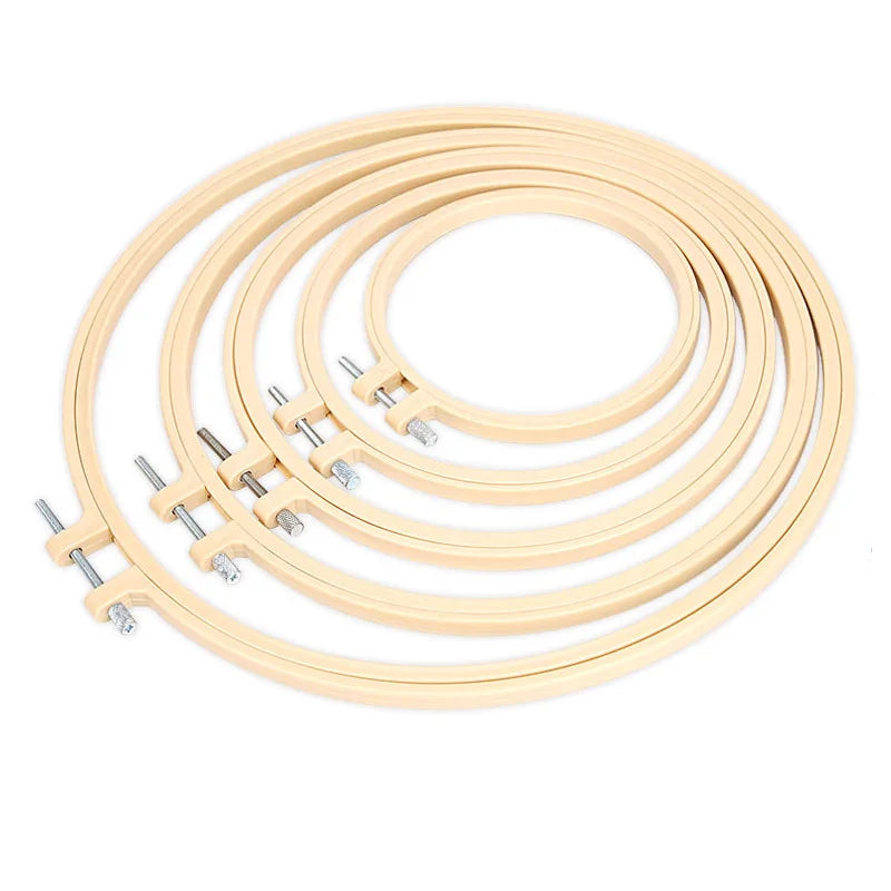 Tailai Wooden Bamboo Floral Hoop Macrame Craft Hoop Ring Bamboo Frame Bamboo Wooden Circle for DIY Dreamcatcher Ring