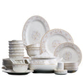 Wholesale 28/56pcs Ceramic Plate and Bowl Set Dinner Plates Luxury Sets Bone China Minimalist Dinnerware Sets