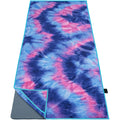 Tie Die Sublimation Printed Non Slip Microfiber Hot Yoga Mat Towel With/without Silicone Dots