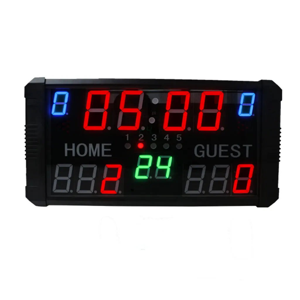 Multifunctional Digital Portable Volleyball Electronic Scoreboard Indoor Ball Sport Basketball Scoring Board with 24s Shot Clock