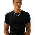 Punk Multi Skull Coconut Husk Beaded Necklace for Men Hip Hop Male Street Wear Choker Necklace Fashion Jewelry Accessories Gifts