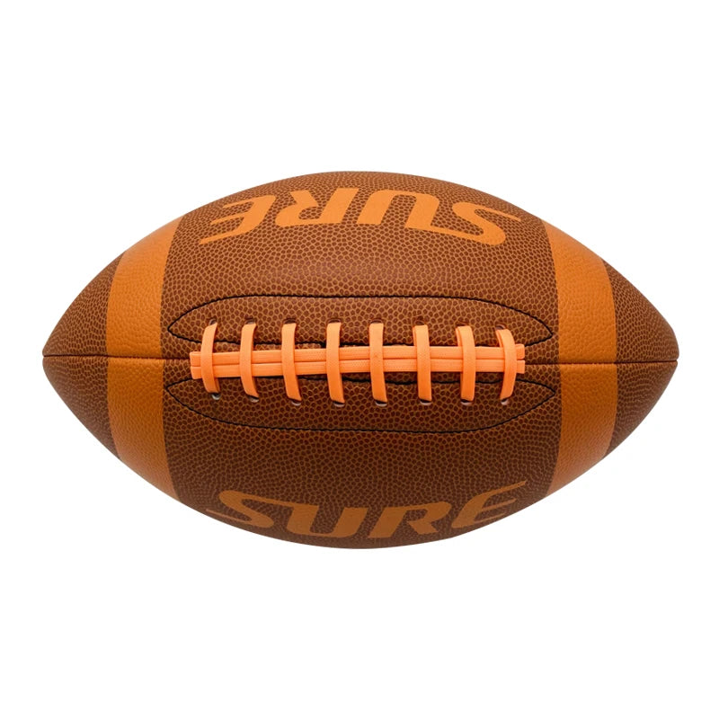 Custom Printed Logo Composite Leather Custom Size and Color Men Youth Junior Peewee Football