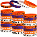 Custom Logo Colorful Silicone Wristbands for Men Women Teens Fashionable Sport Gift Motivational Rubber Bracelets