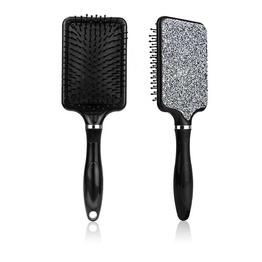 MIO Hot Sell Amazing Diamond Hair Brush Bling Bling Air Cushion Massage Comb Brushes