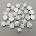 natural gemstone 14mm Round Shape Howlite Cabochon Crafts