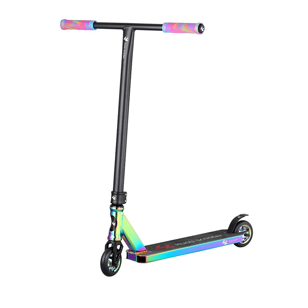 Huoli Scooter rainbow Custom extreme Pro Stunt Scooter for Child Aluminum Guidon Trottinette Freestyle Scooter Ihc