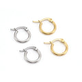 10-40mm Simple Stainless Steel Hoop Earring Gold Plated Leverback Hoop Earring for Huggie Hoop Earring Jewelry Making