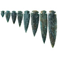 2025 Good Quality Green Agate Arrowhead Gemstone Arrowhead for Decoration Gem Stones