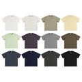 345gsm Men's Plain Tshirt Streetwear Short Sleeve Cotton Loose Casual Summer Oversized Clothing Manufacturers Custom Gym Wear