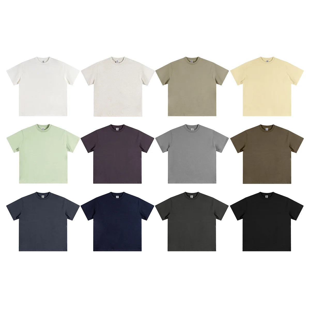 345gsm Men's Plain Tshirt Streetwear Short Sleeve Cotton Loose Casual Summer Oversized Clothing Manufacturers Custom Gym Wear