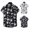 Fashion Mens Hawaiian Shirt Casual Colorful Printed Beach Floral Shirts Short Sleeve Button up Size S-2XL Hawaiana Blouse