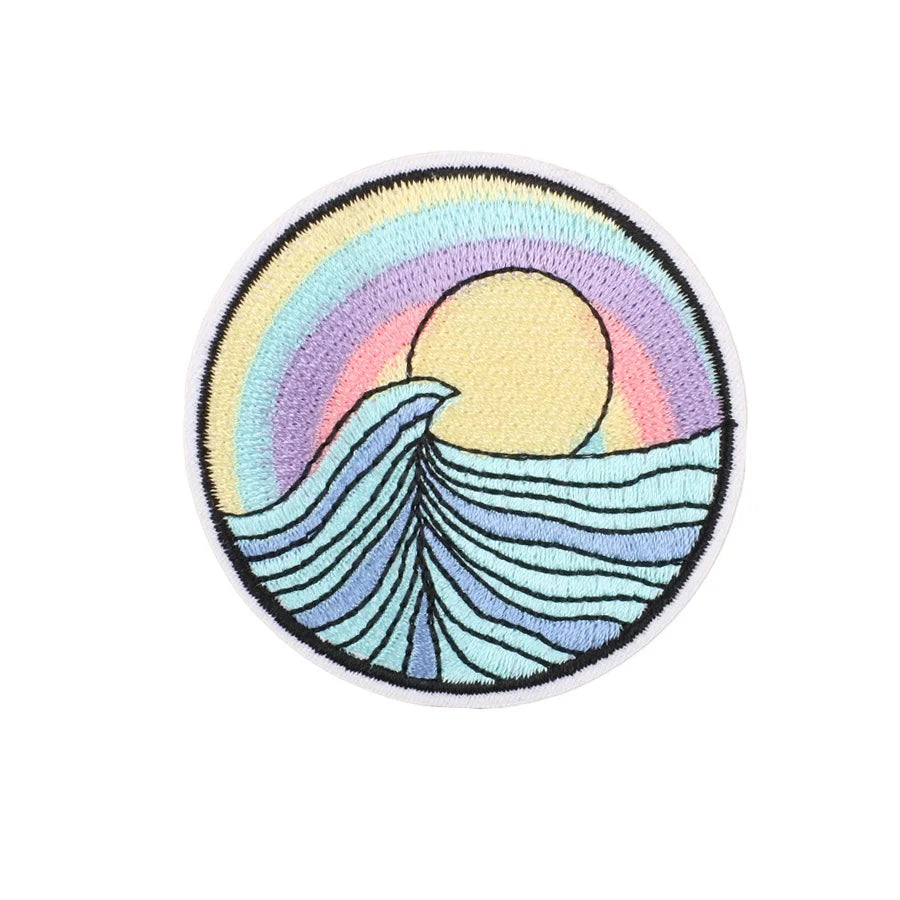 High Precision Custom Logo Chenille Patch New Woven Iron-On Embroidery Badges for Clothing
