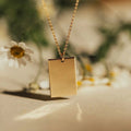 EManco Custom Pendant Gold Plated Engravable Necklace Personalized Pendant Minimalist Wholesale Trendy Stainless Steel Necklace