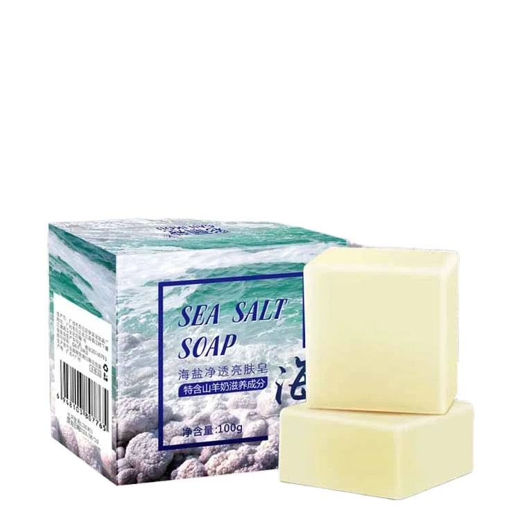 Wholesale for  Fruit & Sea Salt Soap Transparent Handmade Solid Bath Soap