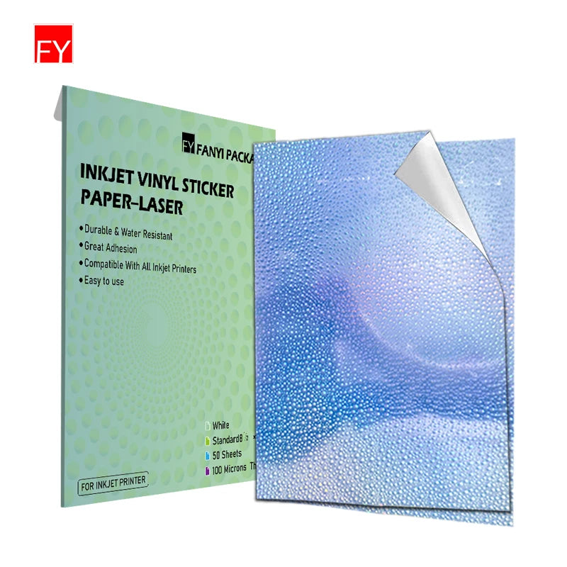 Custom Premium Hologram Sheet Inkjet Acrylic Plastic Security Paper Waterproof Holographic Sticker