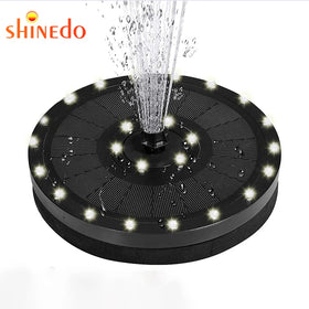 3.5W Solar Garden Fountains with High Battery Capacity and 24 Super Bright White Color LED Lights