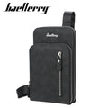 Wholesale Baellerry Custom Men's Multifunction Messenger Bag Fashionable Shoulder Chest Crossbody Hand Bag Zipper Closure PU