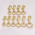 Luxurious Trendy Solid Brass Eye Snap Hook Spring Swivel Lobster Clasp Waterproof Lightweight Bag Hardware Accessories Portable