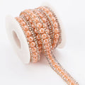 3 Yards 6mm Pearl Rhinestone Trim Applique Crystal Beaded Chain White Pearl Banding Inlaid Fringe Rhinestones Sheet Trim