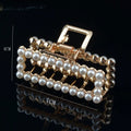 High Quality Rhinestone Crystal Metal Clips Luxury Hair Accessories Large Pear Claw Clips for Girls