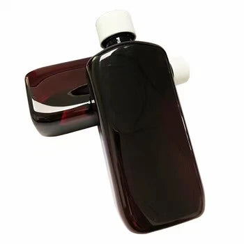 473ml 16oz Cough Syrup Amber Red Writing Cap Plastic Bottle With Qualitest Par Labels